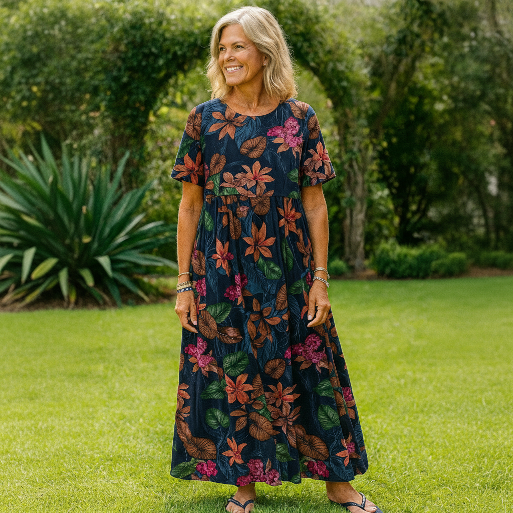 Masie | Breezy Floral Maxi Dress – Where Comfort Meets Confidence