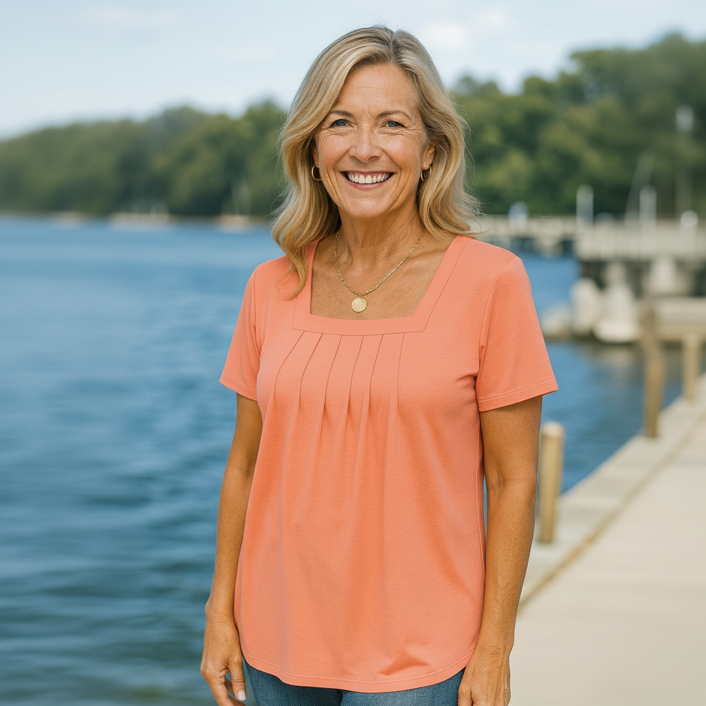 Colleen | Pleated Comfort Top - Everyday confidence (S-5XL)