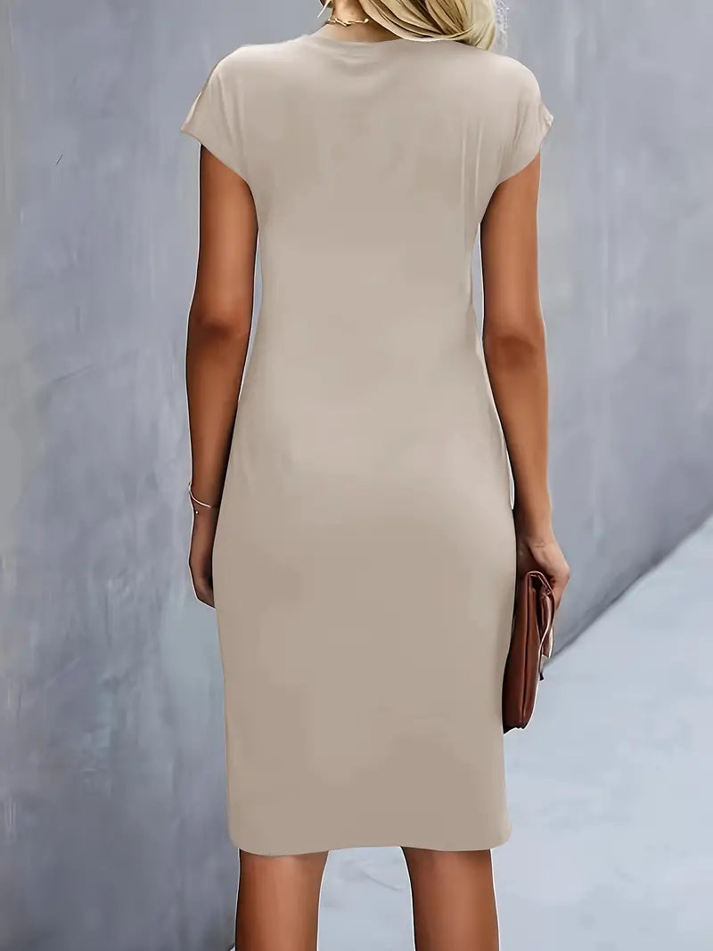 Livia – Timeless Midi Dress with a Flattering Silhouette