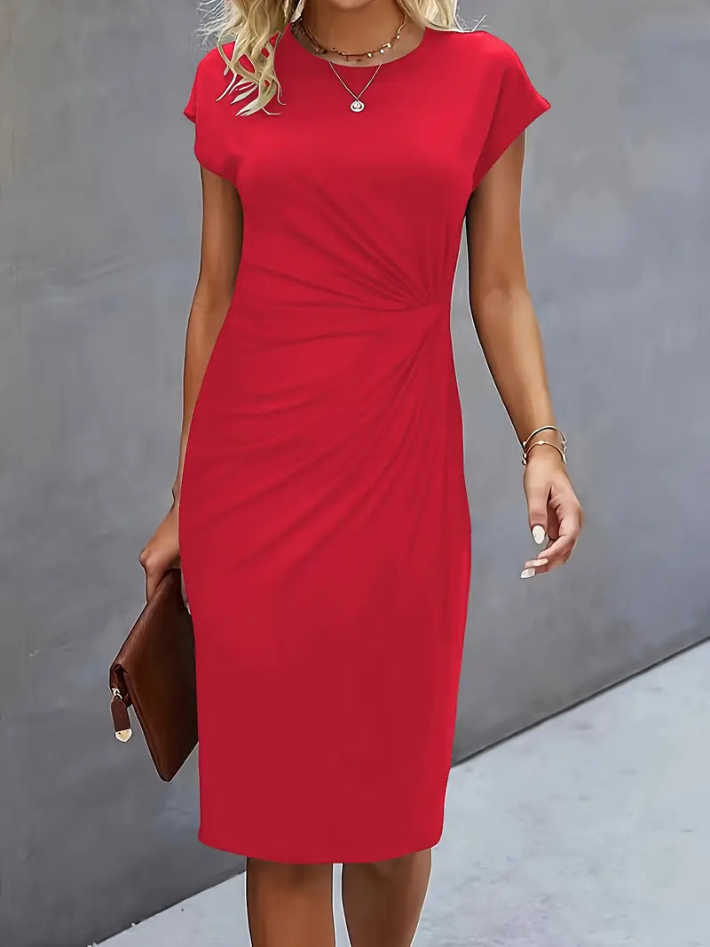 Livia – Timeless Midi Dress with a Flattering Silhouette