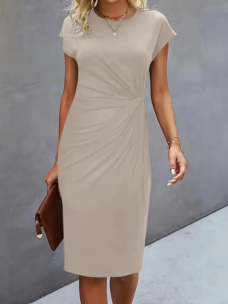 Livia – Timeless Midi Dress with a Flattering Silhouette