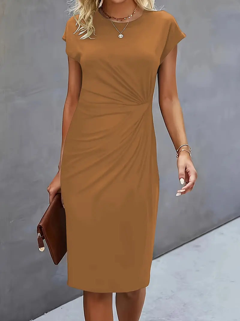 Livia – Timeless Midi Dress with a Flattering Silhouette
