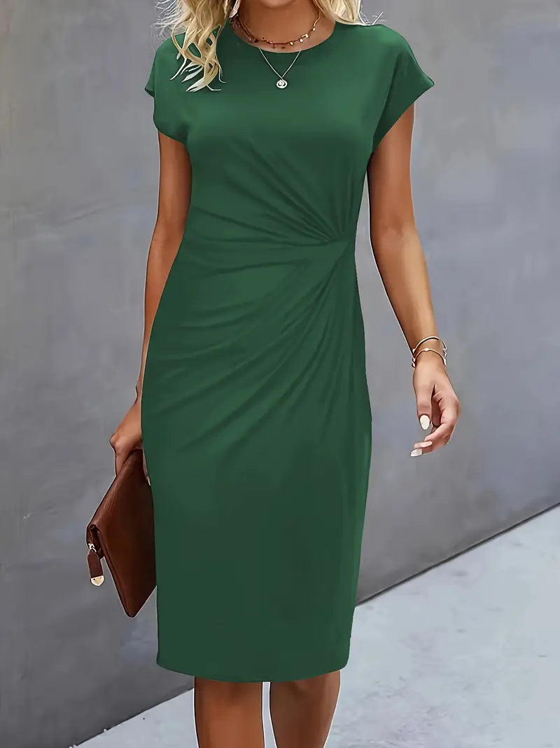 Livia – Timeless Midi Dress with a Flattering Silhouette