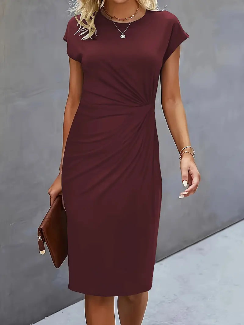 Livia – Timeless Midi Dress with a Flattering Silhouette