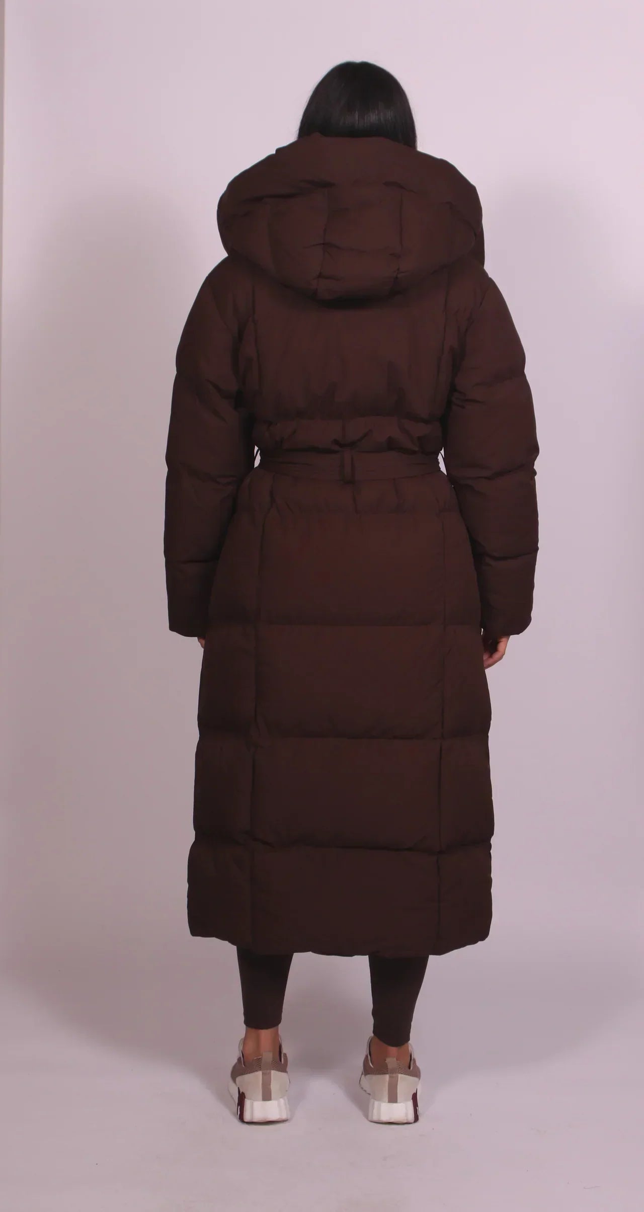 Carla - Long Belted Puffer Coat