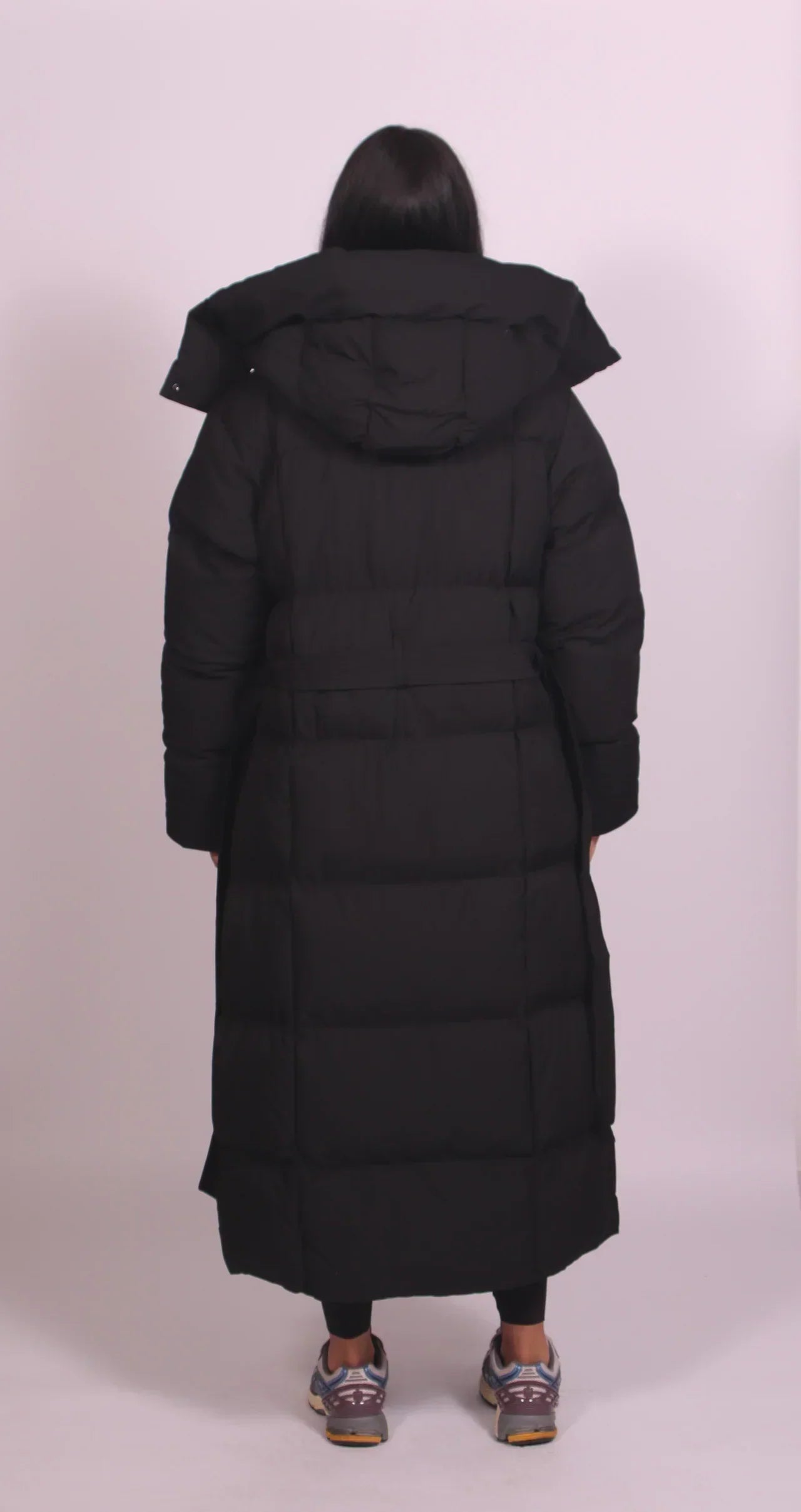 Carla - Long Belted Puffer Coat