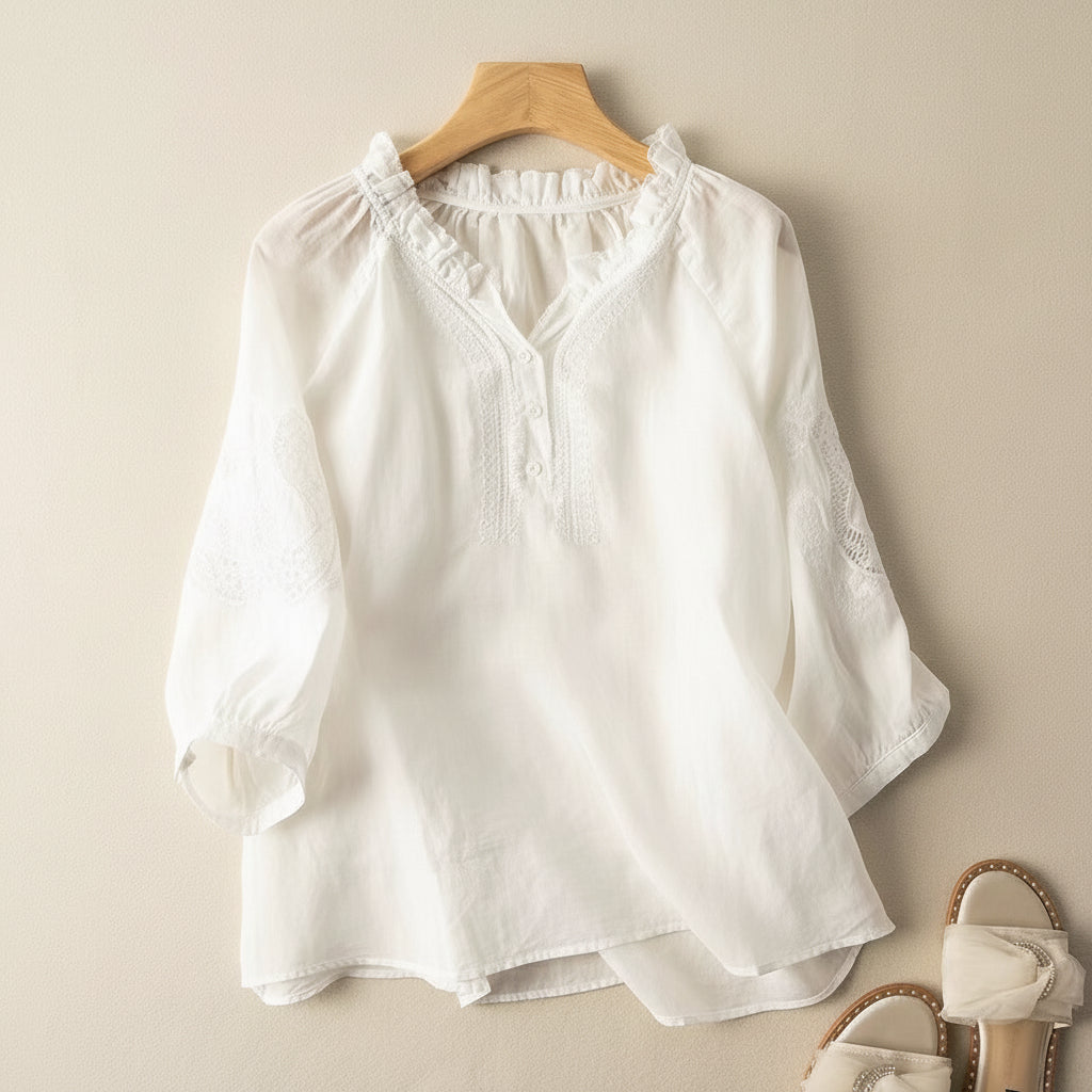 NATALIA™ Linen Blouse