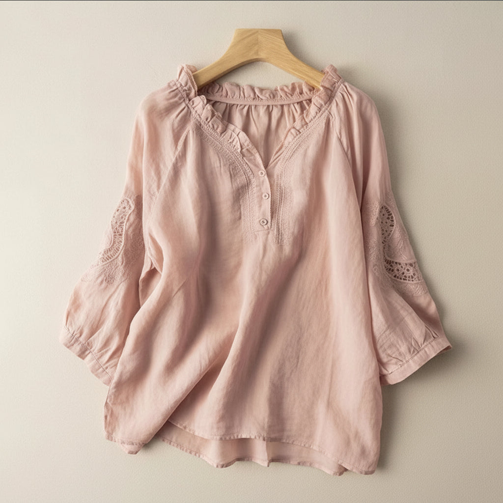 NATALIA™ Linen Blouse