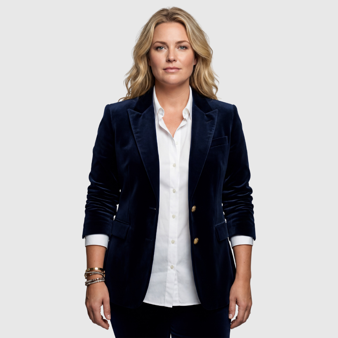 Caterina | Elegant Velvet Blazer