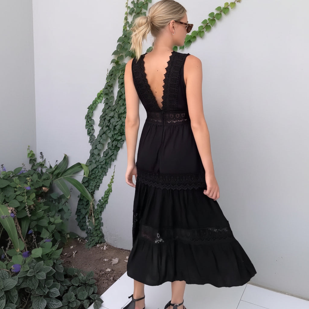 Aurélie™ | Elegant Lace Dress with V-Neck