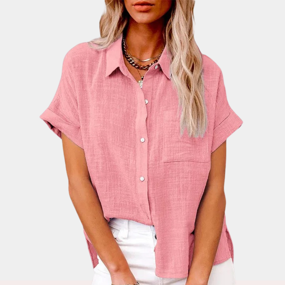 Women’s Lightweight Cotton Linen Blouse