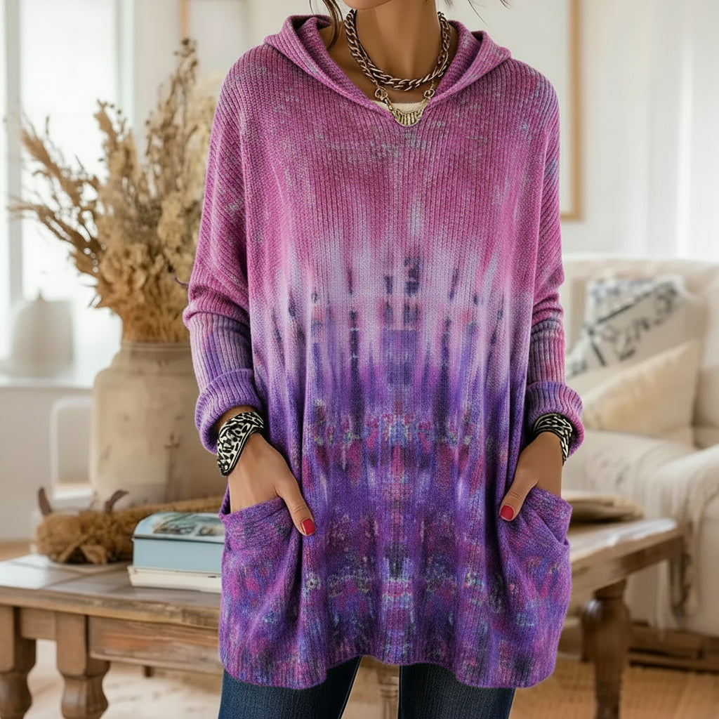 Seraphina Retro Hooded Knit Tunic