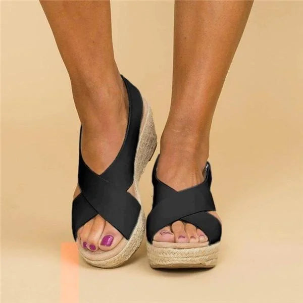 Comfortable Orthopedic Wedge Espadrilles - Clara