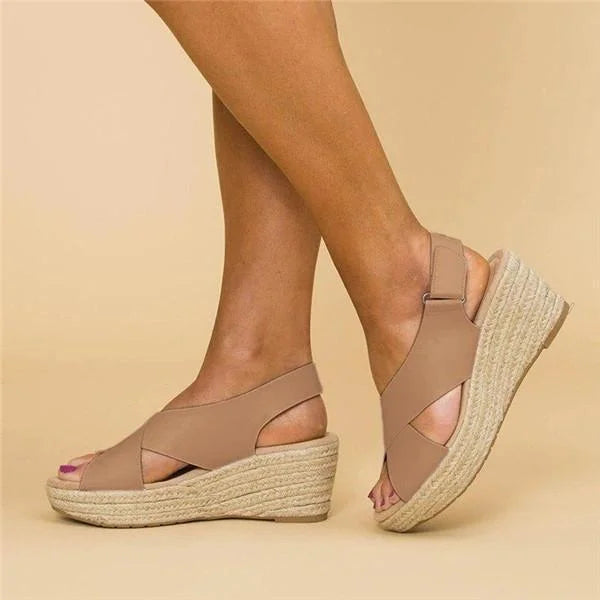 Comfortable Orthopedic Wedge Espadrilles - Clara