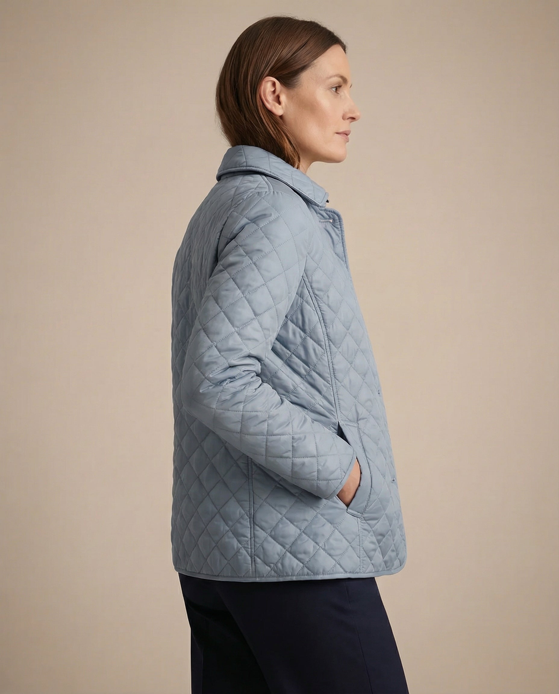 Quilted Button Up Jacket