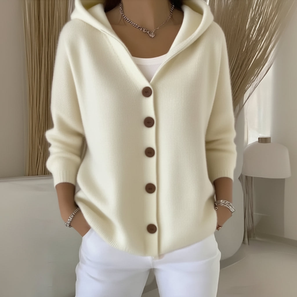 Mila™ | Effortless Comfort - Soft Hooded Knit Cardigan