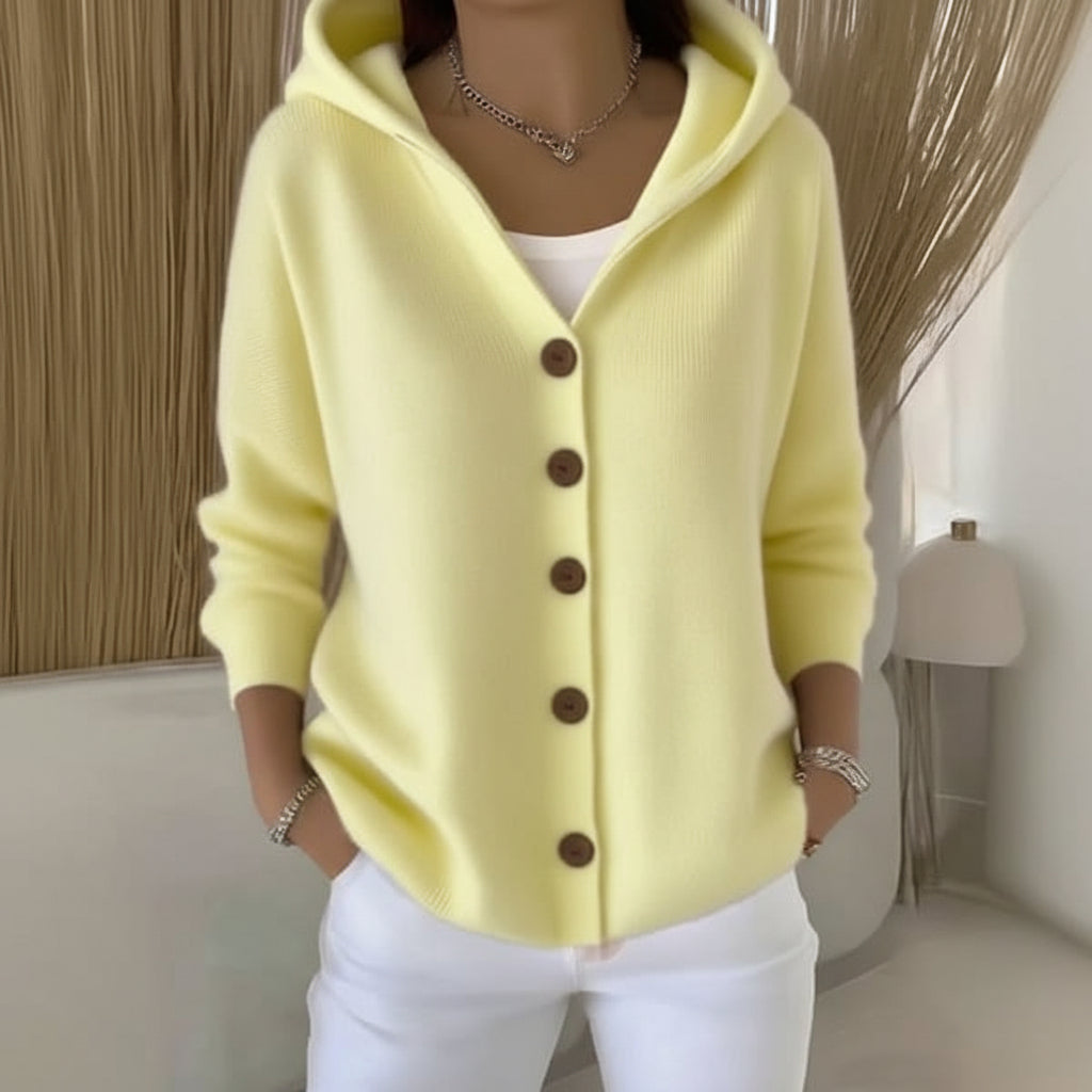 Mila™ | Effortless Comfort - Soft Hooded Knit Cardigan