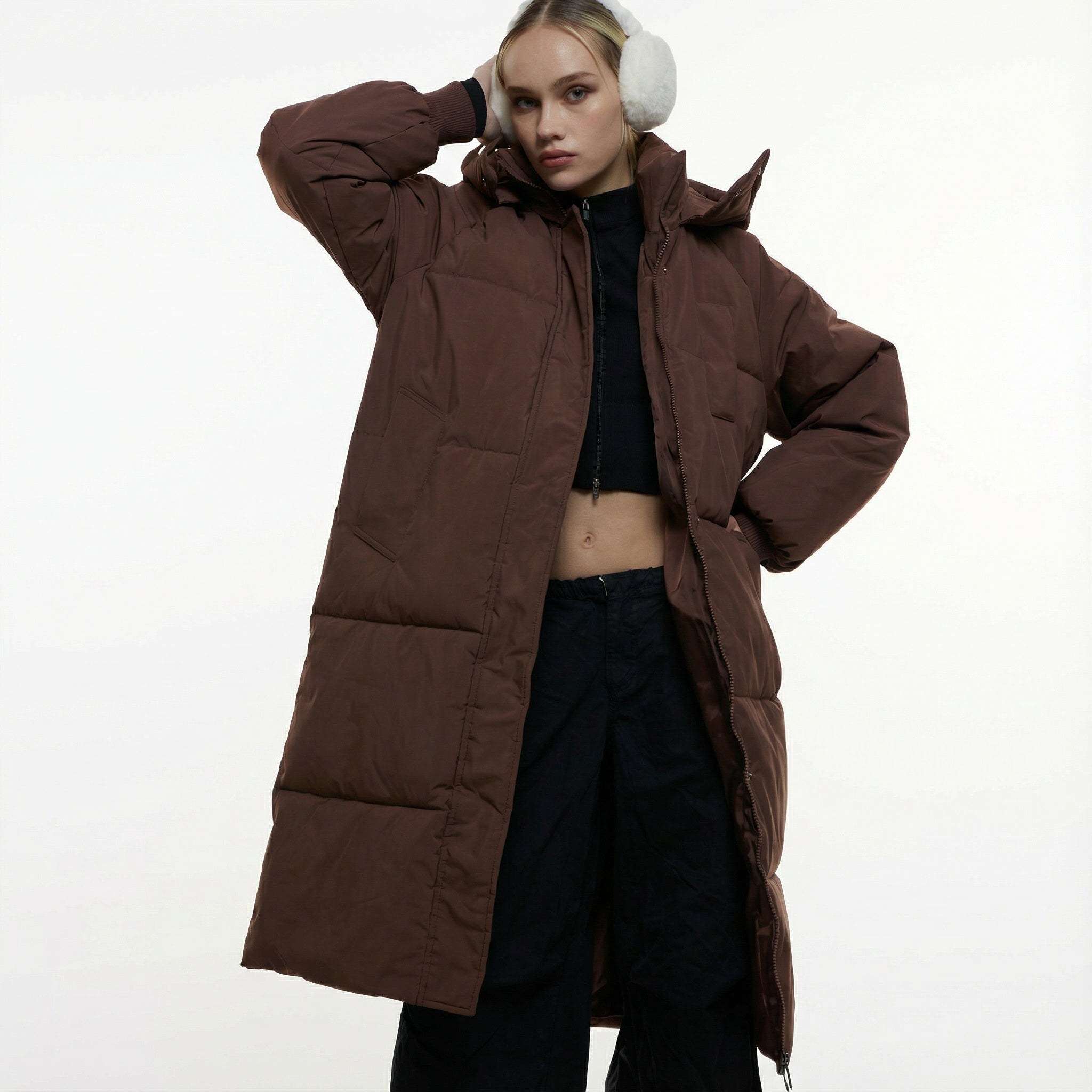GRACE™ - Classic Hooded Long Puffer Coat